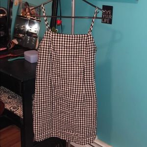 Black and White Plaid Dress
